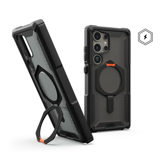 Samsung Galaxy S24 Ultra UAG Plasma XTE with MagSafe & Metal Kickstand - Ash Black