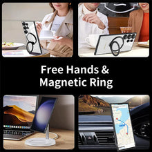 Samsung Galaxy S23 Ultra Magnetic Kiscktand Anti Yellowing Electroplating Case