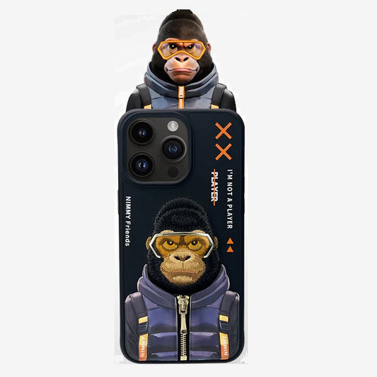 iPhone 15 Pro Max Nimmy Embroidery Jacket Series Case Cover - Gorilla