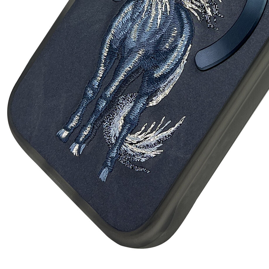 iPhone 16 Pro Max Nimmy Embroidery Dream Animal Series Magsafe Case - Unicorn