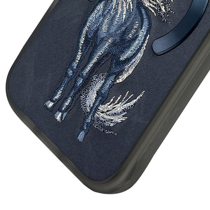 iPhone 16 Pro Max Nimmy Embroidery Dream Animal Series Magsafe Case - Unicorn