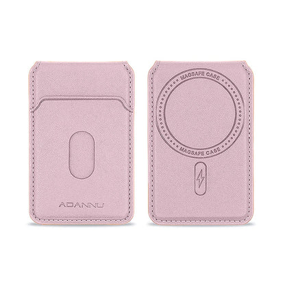 Leather MagSafe Wallet – Magnetic Stand Wallet Three Card Holder for iPhone -  Pink