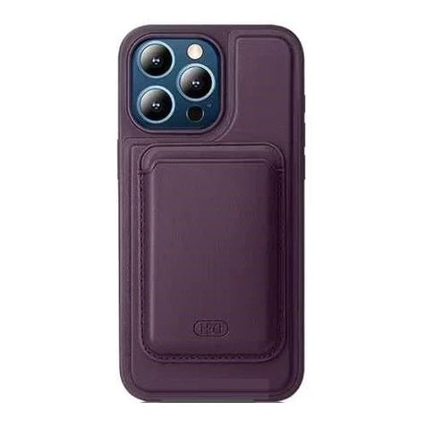 iPhone 14 Pro HBD Premium Leather Case With Magsafe Wallet - Purple