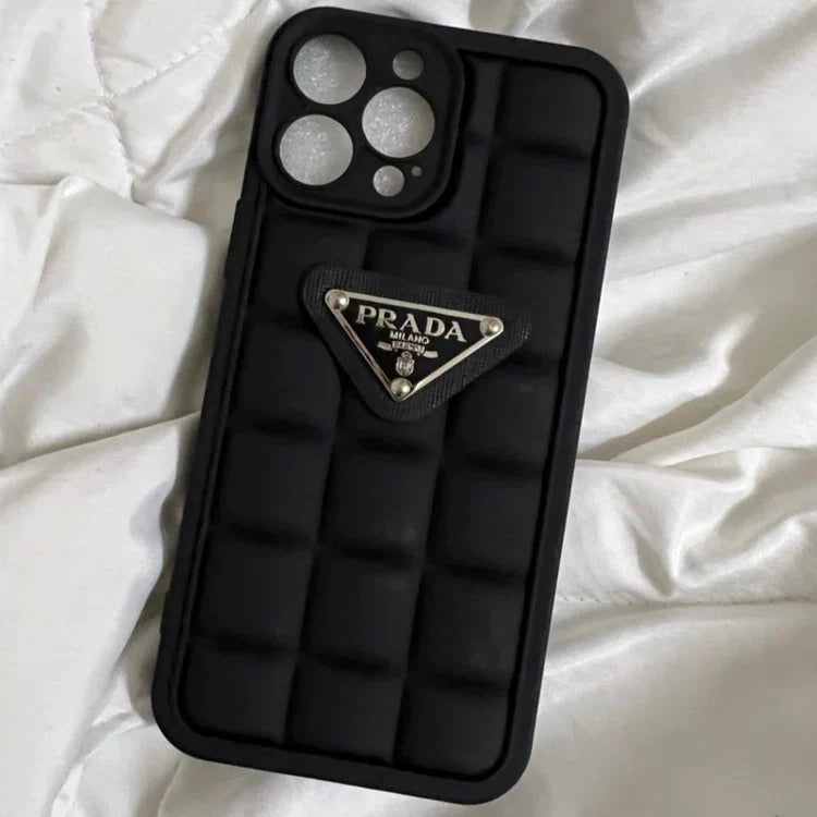 iPhone 14 Pro Luxury Premium Look Prada Soft Case – CASESILY