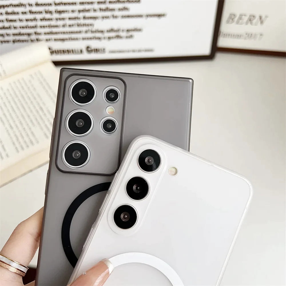 Samsung Galaxy S24 Ultra Paper Thin Case with MagSafe - Matte White