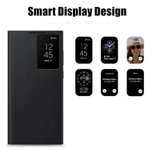 Samsung Galaxy S23 Ultra S-View Window Flip Case with Control - Black