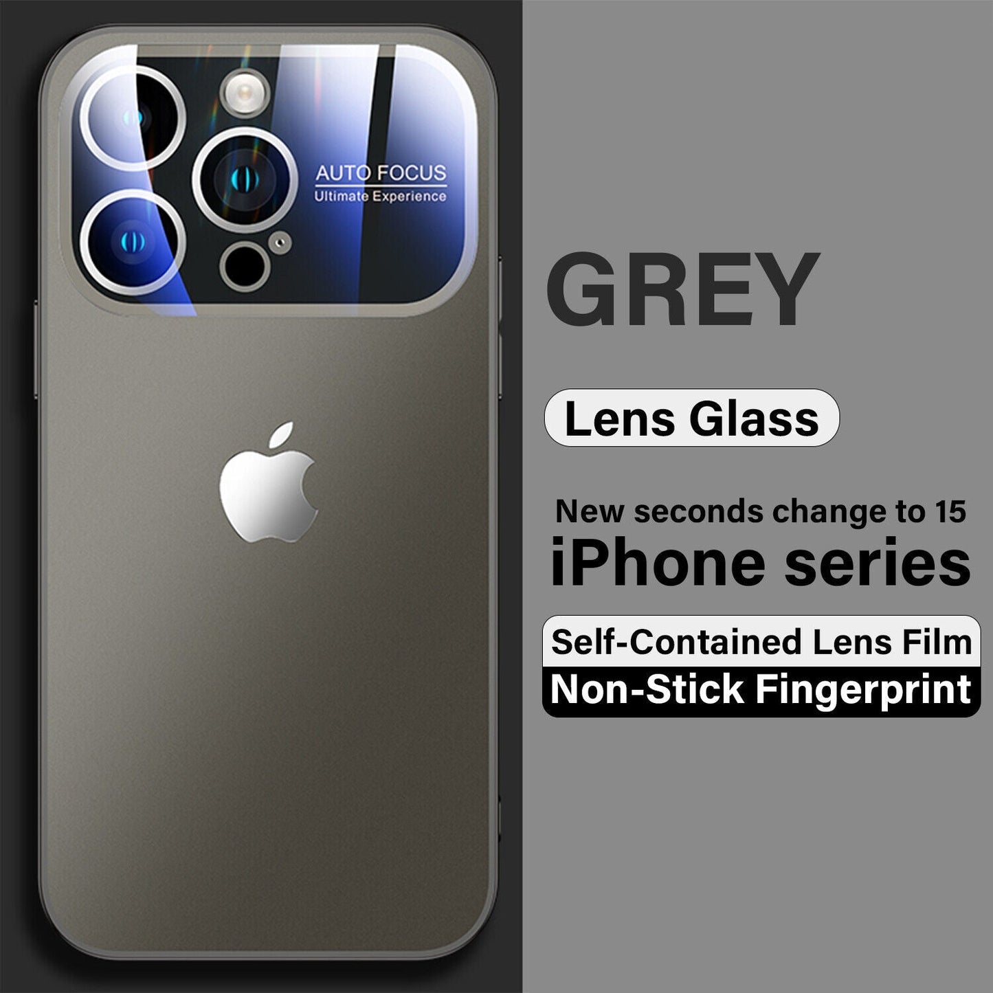 iPhone 15 Pro Full Lens Glass Case With Logo