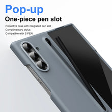 Samsung Galaxy Z Fold 6 Skin Feel S Pen Case with Front Glass Protection & Stylus