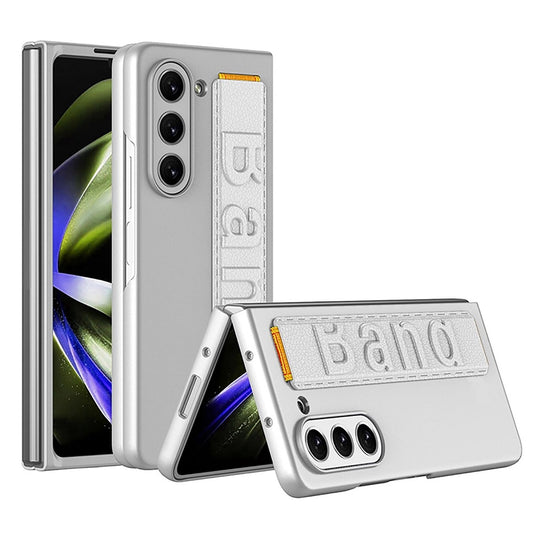 Samsung Galaxy Z Fold5 Wristband Matte Case - Sliver