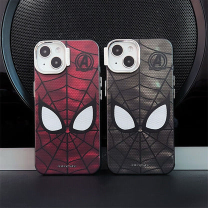iPhone 14 Marvel Spiderman Shockproof Case - Black