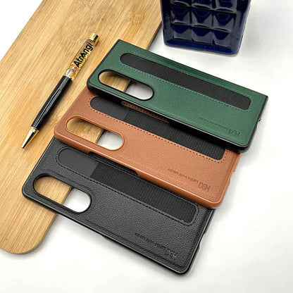 Samsung Galaxy Z Fold 5 HBD Leather Case With Pen Slot - Green