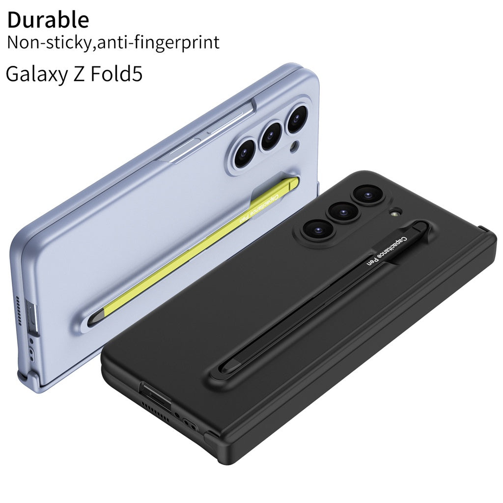 Samsung Galaxy Z Fold 5 Gkk S Pen Case with Glass Megnetic Front - Blue
