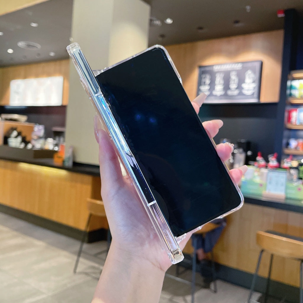 Samsung Galaxy Z Fold6 Cristal Clear Transparent Case with S Pen & Front Glass Protection - Clear