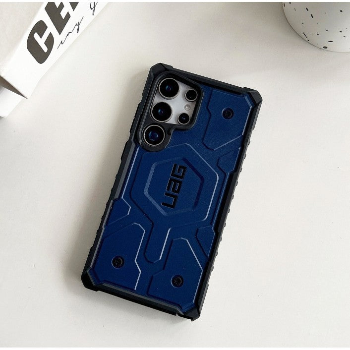 Samsung Galaxy S24 Ultra Pathfinder Series Ragged Armor Protective MagSafe Case - Blue