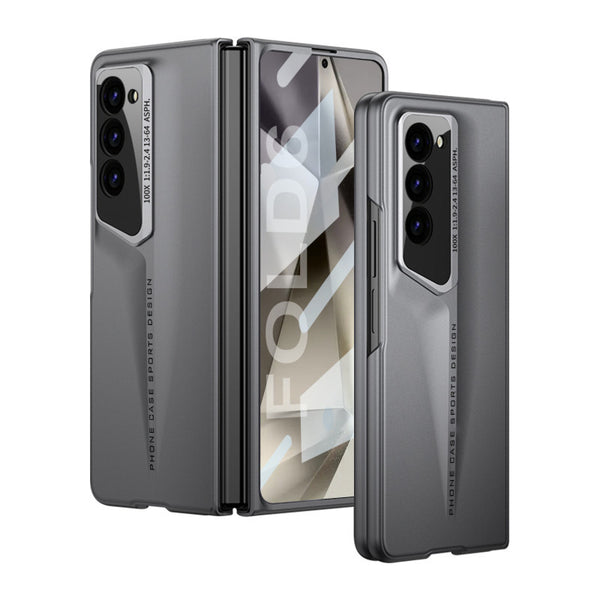 Samsung Galaxy Z Fold 6 Ultrathin Car Style PC Case with Camera & Front Glass Protection