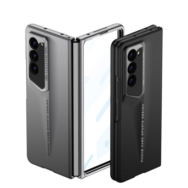 Samsung Galaxy Z Fold 6 Ultrathin Car Style PC Case with Camera & Front Glass Protection