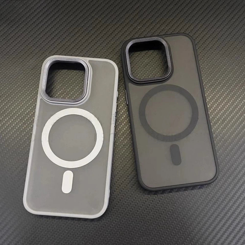 iPhone 16 Pro Semi Transparent Matte Frosted Case with Magsafe - Gray