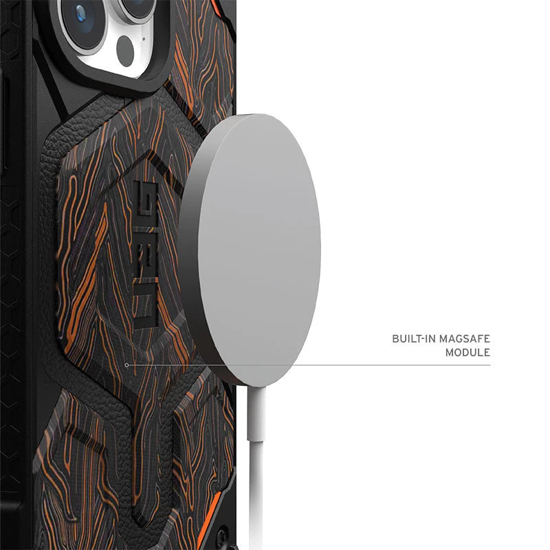 iPhone 16 Pro UAG Monarch Pro Carbon Protective Rugged Armor Case With Magsafe - Gray