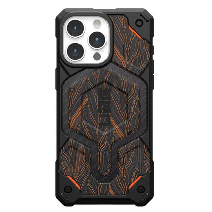 iPhone 16 Pro UAG Monarch Pro Carbon Protective Rugged Armor Case With Magsafe - Orange