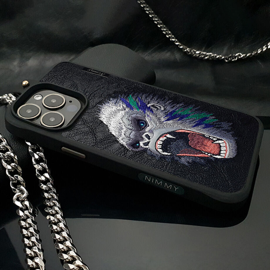 iPhone 15 Pro Max Nimmy Dazzling Series Embroidery Leather Case - Gorilla