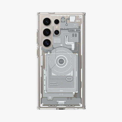 Samsung Galaxy S24 Ultra Zero One Hybrid Machine Shockproof Case - White