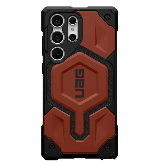 Samsung Galaxy S23 Ultra Monarch Pro Rugged Armor Heavy Duty MagSafe Case - Deep Orange