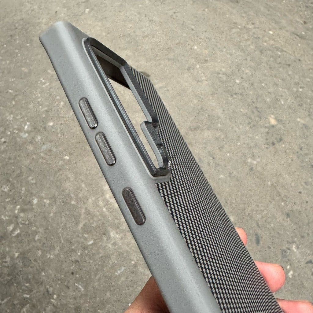 Samsung Galaxy S24 Ultra Soft Carbon Case with Metal Camera Protection - Titanium