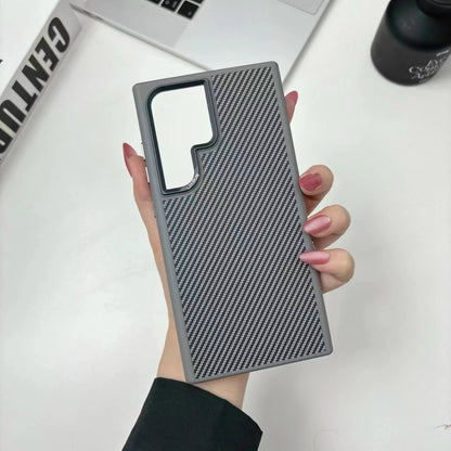 Samsung Galaxy S24 Ultra Soft Carbon Case with Metal Camera Protection - Titanium