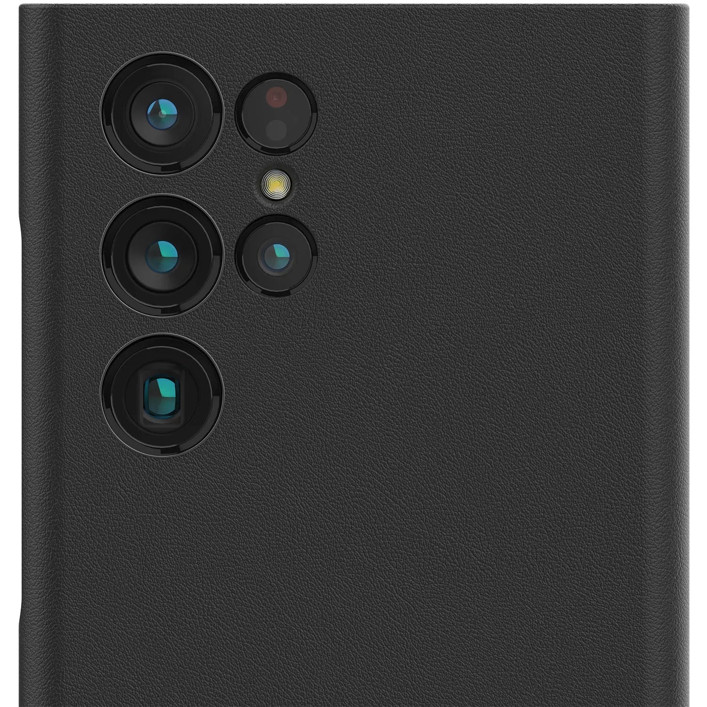 Samsung Galaxy S22 Ultra Leather Case Slim Profile - Black