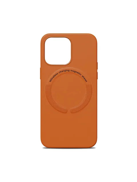 iPhone 13 Pro Max Premium Leather Magsafe Back Cover - Brown