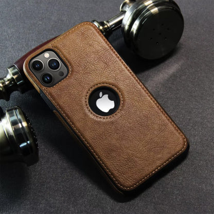 iPhone 14 Pro Original PU Leather Classic Elegant Case