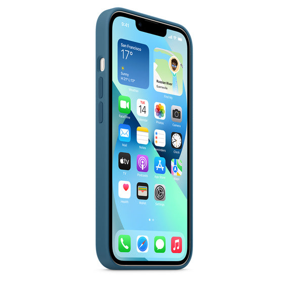 iPhone 13 Liquid Silicon Case with MagSafe - Cosmo Blue