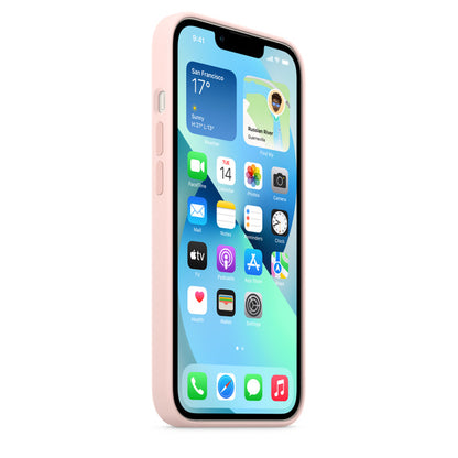 iPhone 13 Liquid Silicon Case with MagSafe - Pink