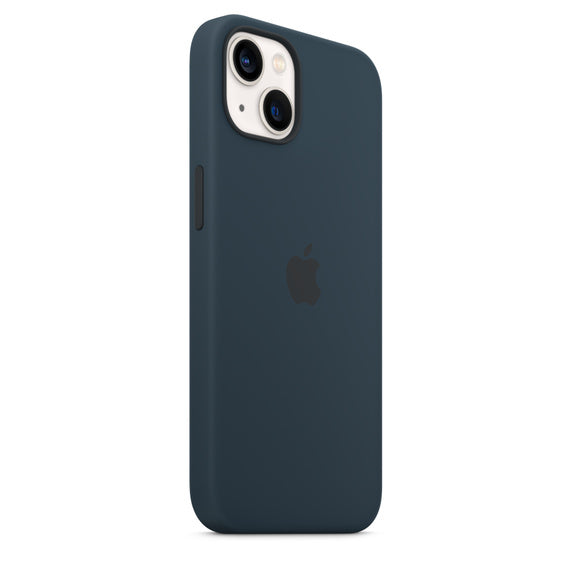 iPhone 13 Liquid Silicon Case with Inner Fabric - Grey