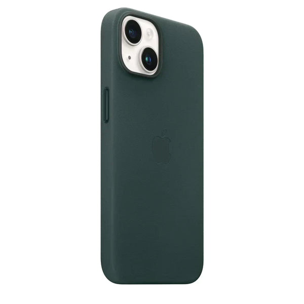 iPhone 14 Max  Leather Cover Case - MagSafe Supported - Dark Green