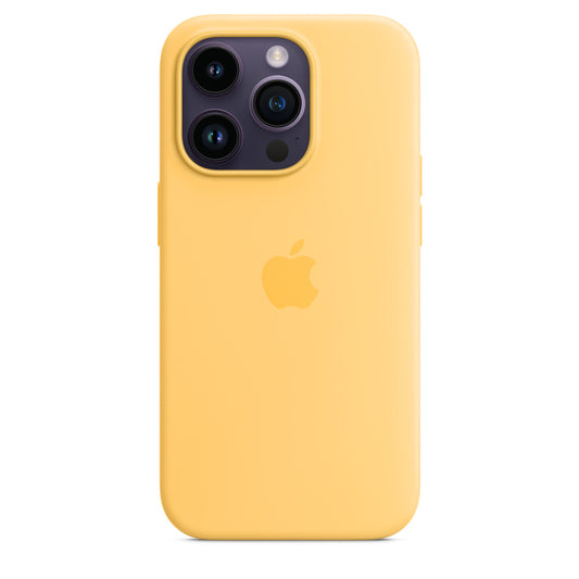 iPhone 13 Pro Max Liquid Silicon Case - Yellow