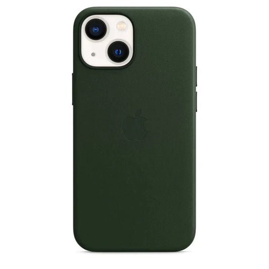 iPhone 14 Max  Leather Cover Case - MagSafe Supported - Green