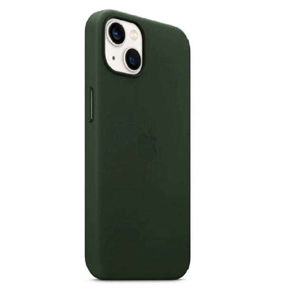 iPhone 14 Max  Leather Cover Case - MagSafe Supported - Green
