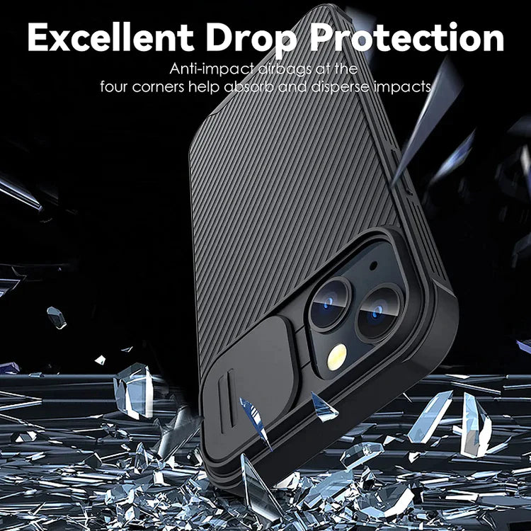 Nillkin iPhone 14 Cam-shield Pro Case with Camera Protection - Black