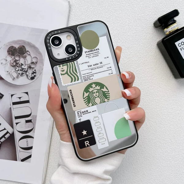 iPhone 13 Starbucks Reflective Mirror Case